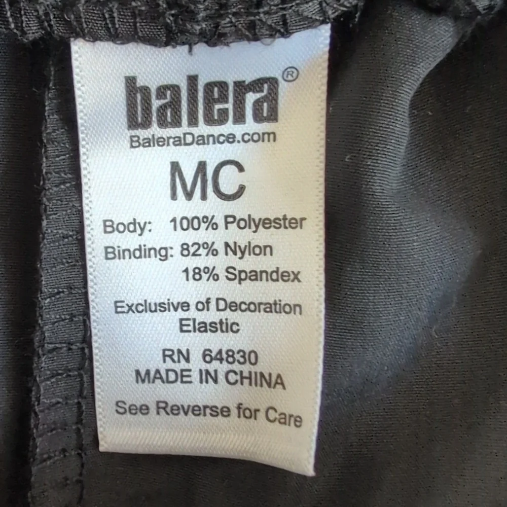 NWOT Balera Black Neon Yellow Nylon Windbreaker QuickDry Jogger Pants Sz Medium